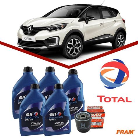 Kit Troca De Oleo Elf Filtro Renault Captur 1 6 16v Submarino