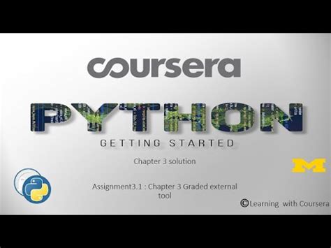 Coursera Programming For Everybody Getting Started With Python Chapter