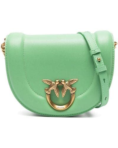 Green Pinko Shoulder Bags For Women Lyst