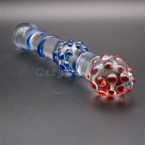 Double Ended Glass Dildo Anal Clitoris G Spot Stimulator Wand Massager Sex Toy Ebay