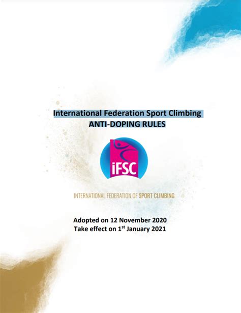 International Federation Sport Climbing Anti-Doping Rules ...