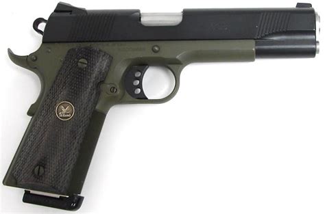 Wilson Combat Cqb Super Caliber Pistol Black And Green Finish