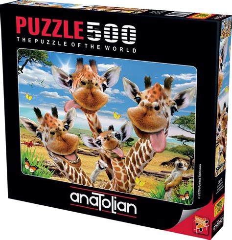 Comprar Puzzle Anatolian Selfie De Jirafas De Piezas Anatolian