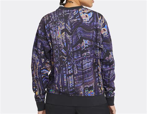 Nike W NSW Trend Fleece Crew AOP Print Black DJ4119 010