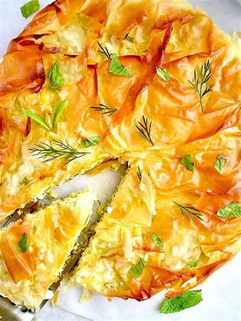 Authentic Greek Chicken Pie Recipe With Homemade Phyllo Kotopita