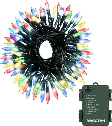 Amazon Magotan Christmas Lights Battery Operated String Lights