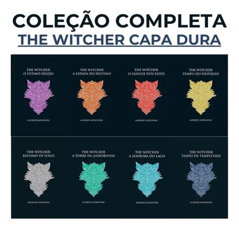 The Witcher Livros - Coleção The Witcher - Capa Dura Os 8 Livros Da Colecao. Ficção, Coleção ...