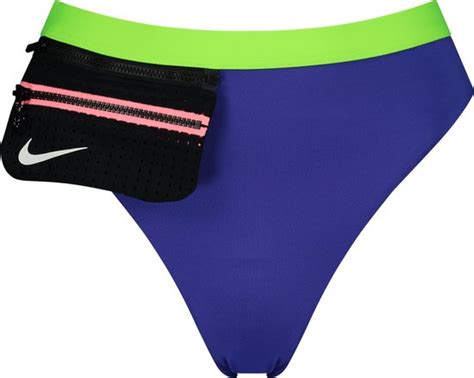 Nike Swim Colorblock High Waist Bikini Broekje Sneldrogend Platte