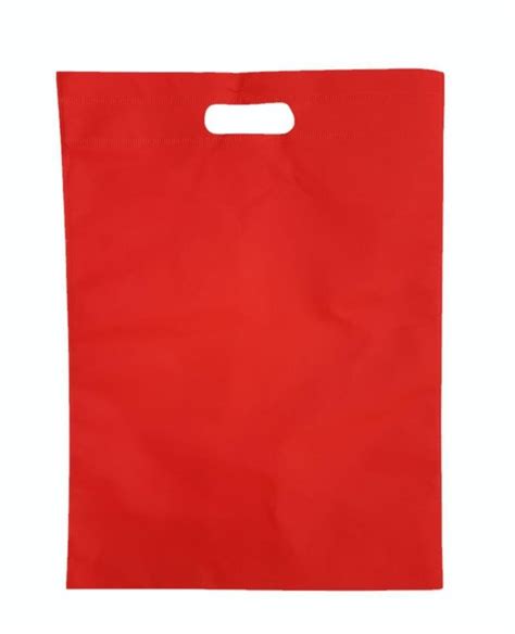 Plain D Cut Non Woven Red Bags For Shopping At Rs 100 Kg In Ajmer Id