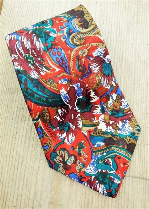 Abstract Pattern Vintage Necktie Neckties Tie Accessories Etsy