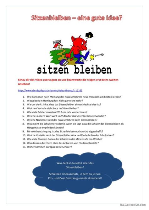 7 Argumentieren Deutsch DAF Arbeitsblätter pdf doc