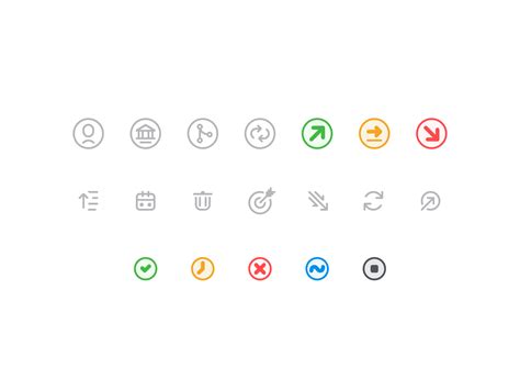 Dashboard icons by Steph Reverdy on Dribbble