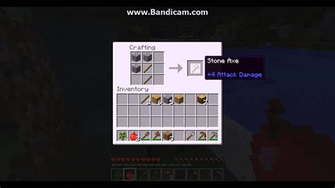 Minecraft Stone Axe Recipe