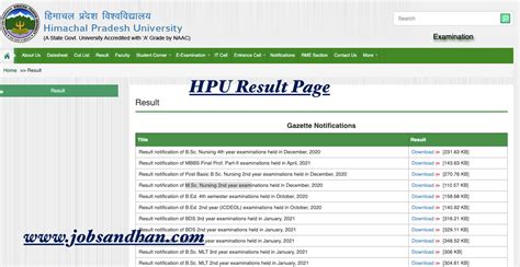 HPU Result 2024 ; Himachal Pradesh University @ hpuniv.ac.in {Out}