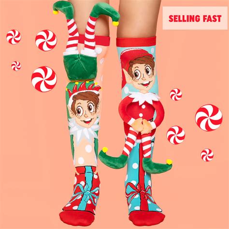 Mad Mia Elf Socks Epic Skate Rink