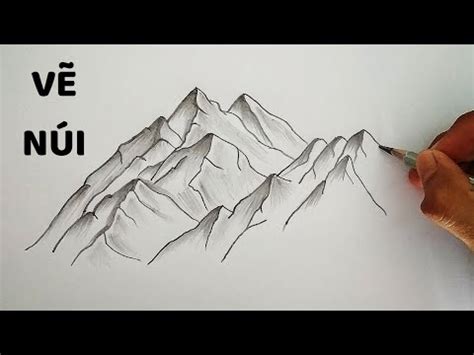 Vẽ Núi bằng bút chì 6B - How to draw Moutains - YouTube