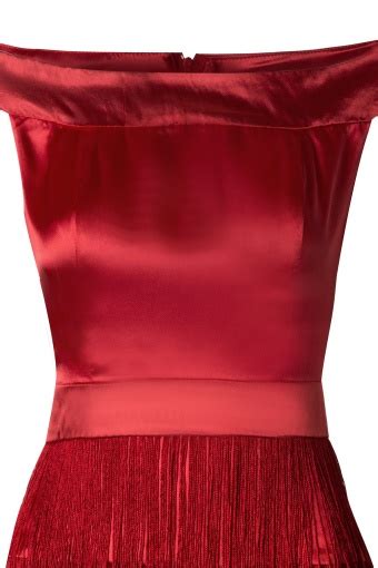 20s Gatsby Fringe Dress In Red