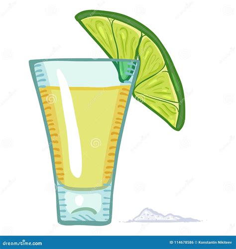 Cartoon Tequila Drink Vector Bottle Label 184189503