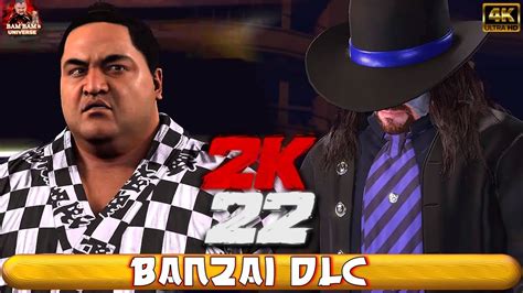 WWE 2K22 Yokozuna VS The Undertaker 4K PS5 GAMEPLAY New Banzai DLC