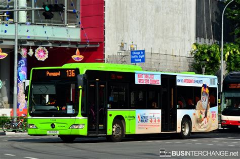 Bus 136 Go Ahead Singapore Mercedes Benz Citaro SG1061E Bus