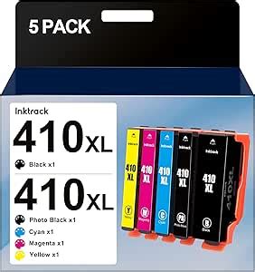 Amazon 410XL Ink Cartridges 5 Pack Replacement For Epson 410 XL