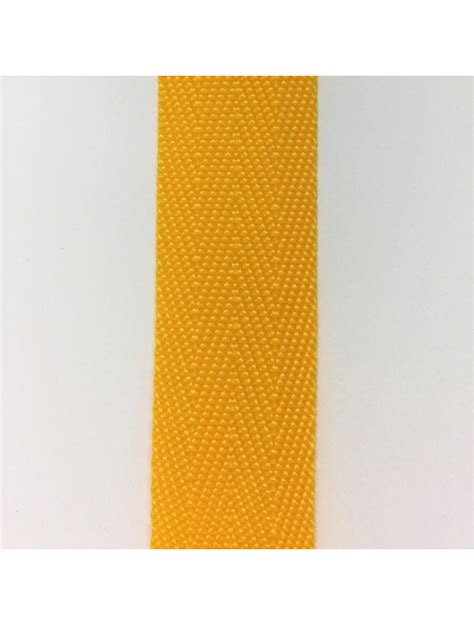 Polypropylene Webbing In Marigold Yellow Nylon