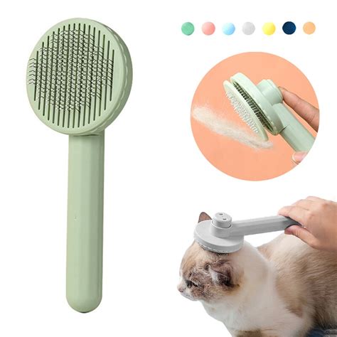 Pente De Depila O Para Pet Grooming Auto Limpeza Escova Slicker Gato E