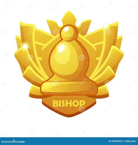 Bishop Icon. Chess Award Symbol for Chess Strategy Board Game Stock ...