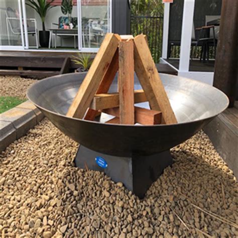 Corten Steel Campfire Fire Pit Wood Burning Gnee Garden