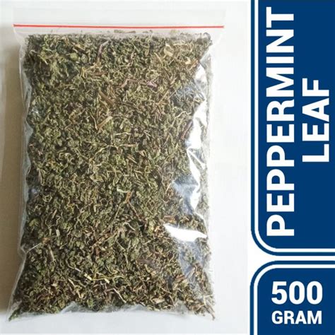 Jual Dried Peppermint Leaf Granules Teh Daun Mint Kering 500 Gram