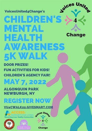 Childrens Mental Health Awareness 5k Walk May 7 2022