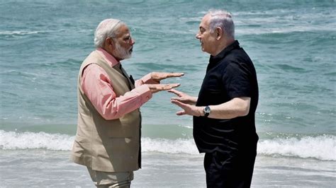 In Pics On Last Day In Israel Pm Modi And Friend Netanyahu Make