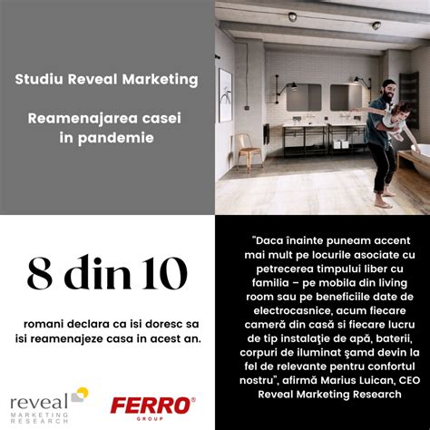 Studiu Reveal Marketing Research 8 din 10 români vor să și reamenajeze