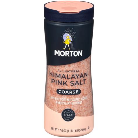 Morton Himalayan Pink Salt Coarse For Grilling Seasoning And More