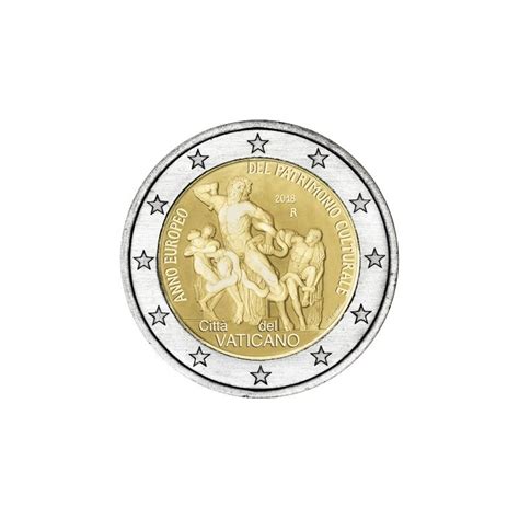 2 Euro Vatican 2018 Patrimoine Culturel Le Comptoir De L Euro