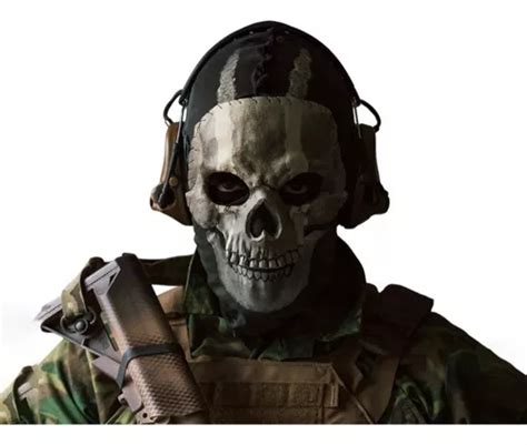 Capacete M Scara Realista Call Of Duty Mw Skull Ghost Cos