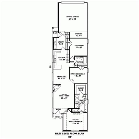 24+ House plans narrow lot rear entry garage info