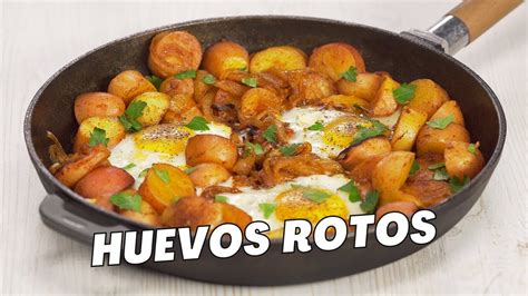 Spanish Huevos Rotos Broken Eggs Fried Potatoes And Eggs Brunch Recipe By Always Yummy Youtube