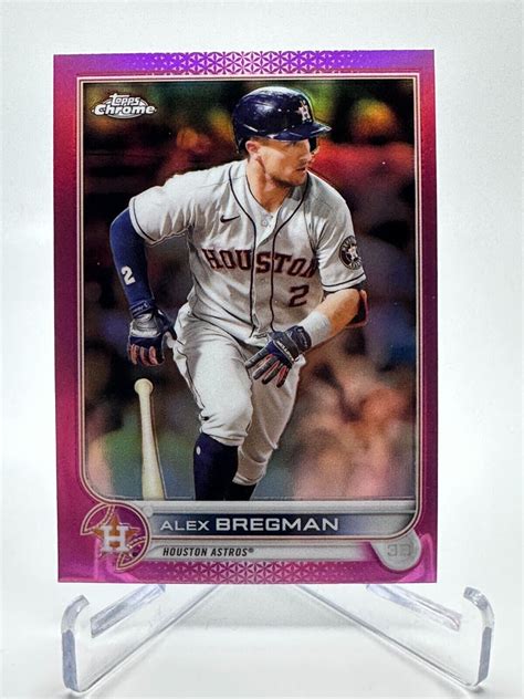 Alex Bregman Pink Refractor Sp Topps Chrome Ebay