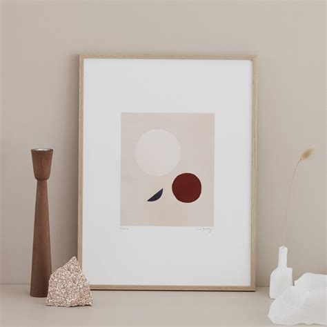 oak gallery moons print  maison