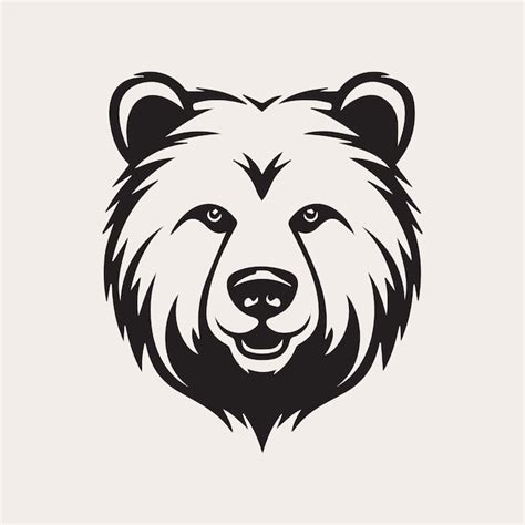 Cabeza De Oso Un Vector De Color Logotipo Emblema O Icono Estilo De