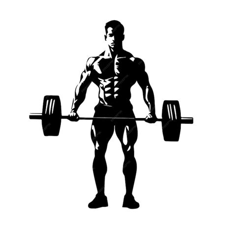 Premium Vector Bodybuilder Muscular Guy Silhouettes Vector