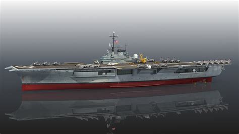 USS Franklin D Roosevelt CV-42 3D - TurboSquid 2068856