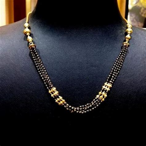 Buy Gold Plated Long Mangalsutra Online At Manubhai Jewellers Atelier