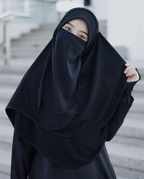 Pin Oleh Islamic History Di Muslim Niqaab Drees Gaya Hijab Wanita