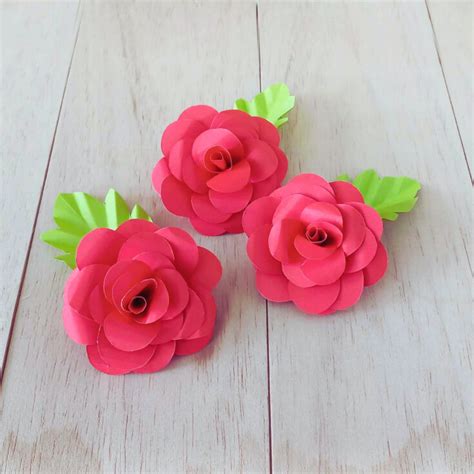 Free Paper Rose Template With Step By Step Tutorial Leap Of Faith