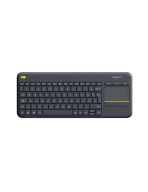 Logitech K400 Plus Tv teclado RF inalámbrico AZERTY Francés Negro