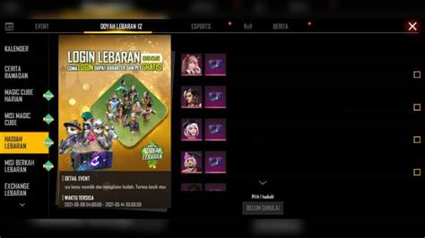 Dapatkan Karakter Gratis Di Event Booyah Lebaran Ff Gamedaim