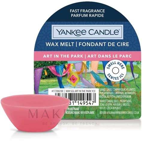 Yankee Candle Wax Melt Art In The Park Scented Wax Melts Makeup Uk