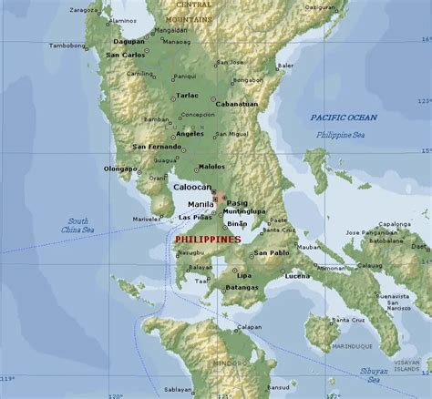 Manila Bay Philippines Map